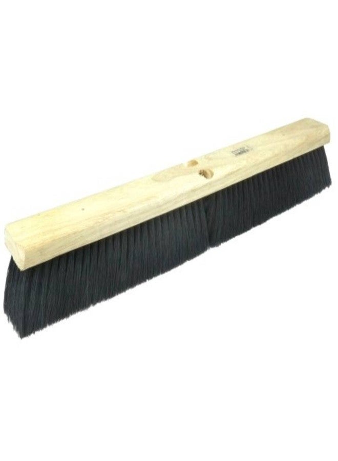 Weiler 25232 24" Block Size, Black Tampico Fill, Economy Medium Sweep Floor Brush - Image 1